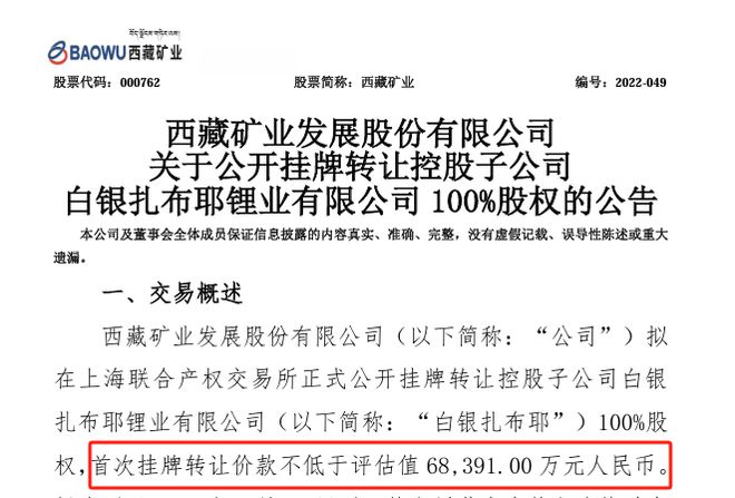 西北锂矿巨头“僵局”，资产打折也卖不动
