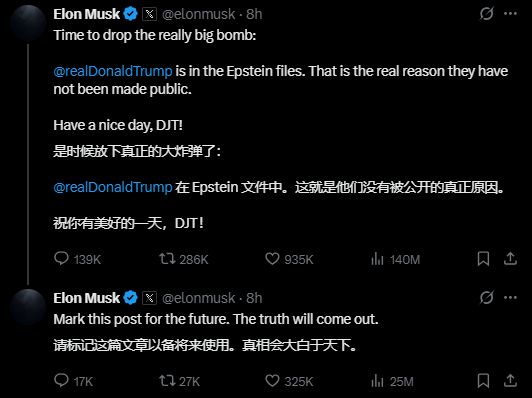 全球吃瓜！马斯克怒掀特朗普情色老底，白宫急电灭火