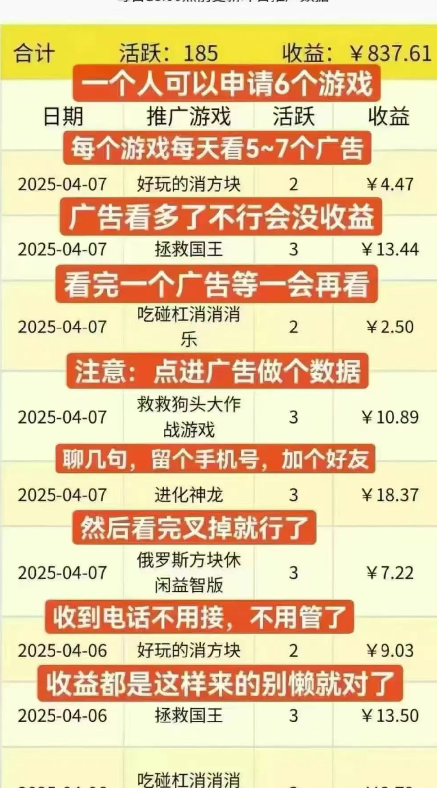 友梦联盟 微信小游戏，不玩游戏，只看广告撸现金