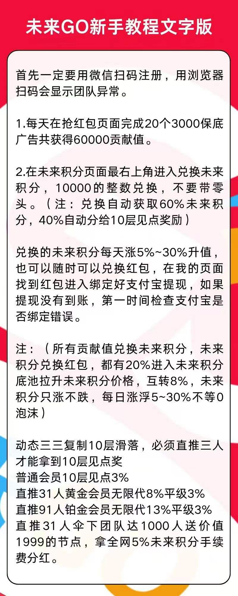 未来go，广告赚，保底收益高，绿色模式。